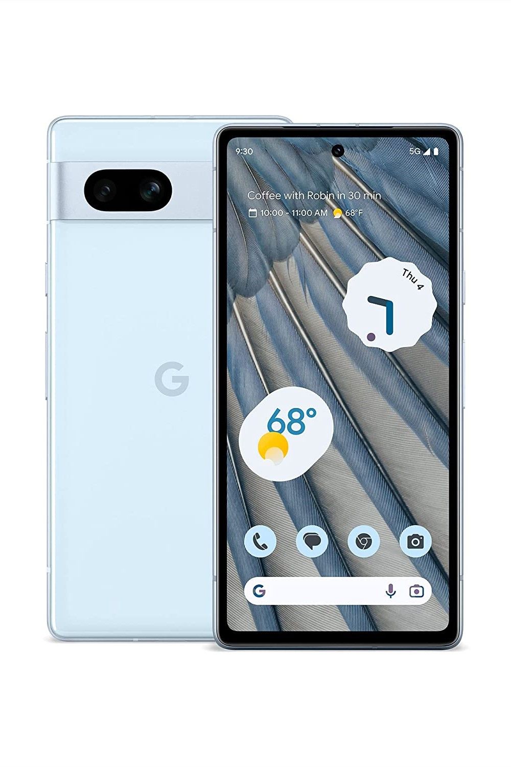 Pixel 7a from the front and back