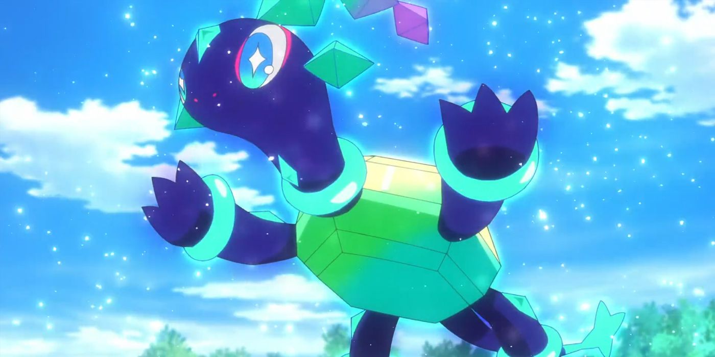 New Pokémon Horizons Diamond Turtle Gets Official Art & Details
