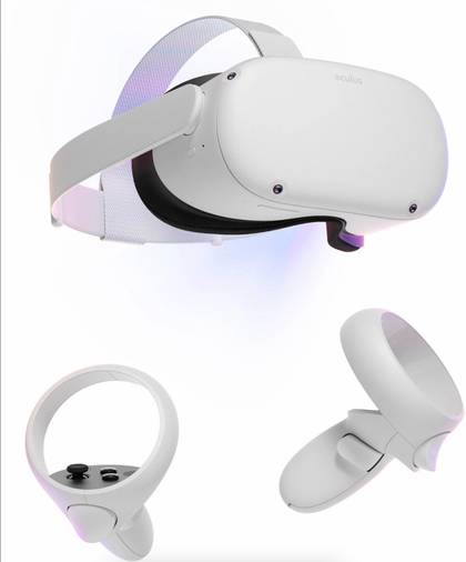 Meta's Quest 2 headset and controllers