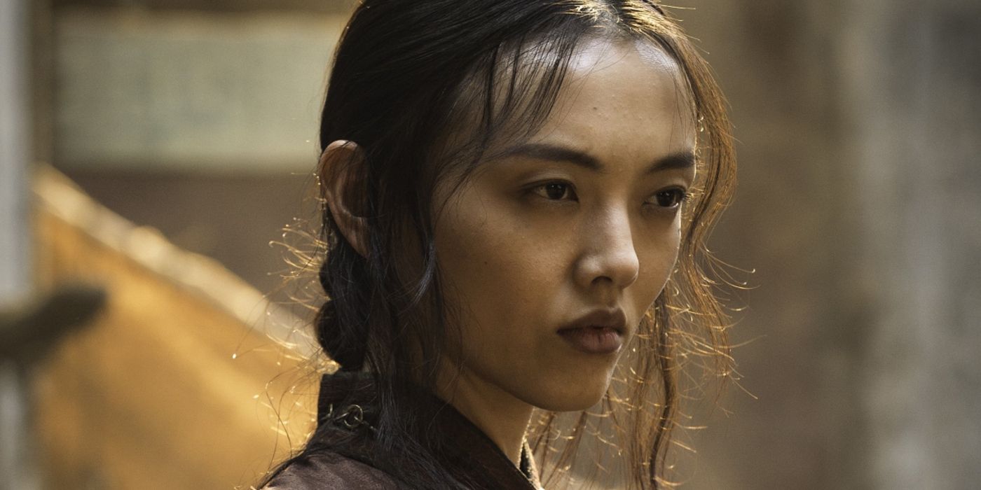 Rila Fukushima as a Red Priestess from Yi Ti in Game of Thrones season 5