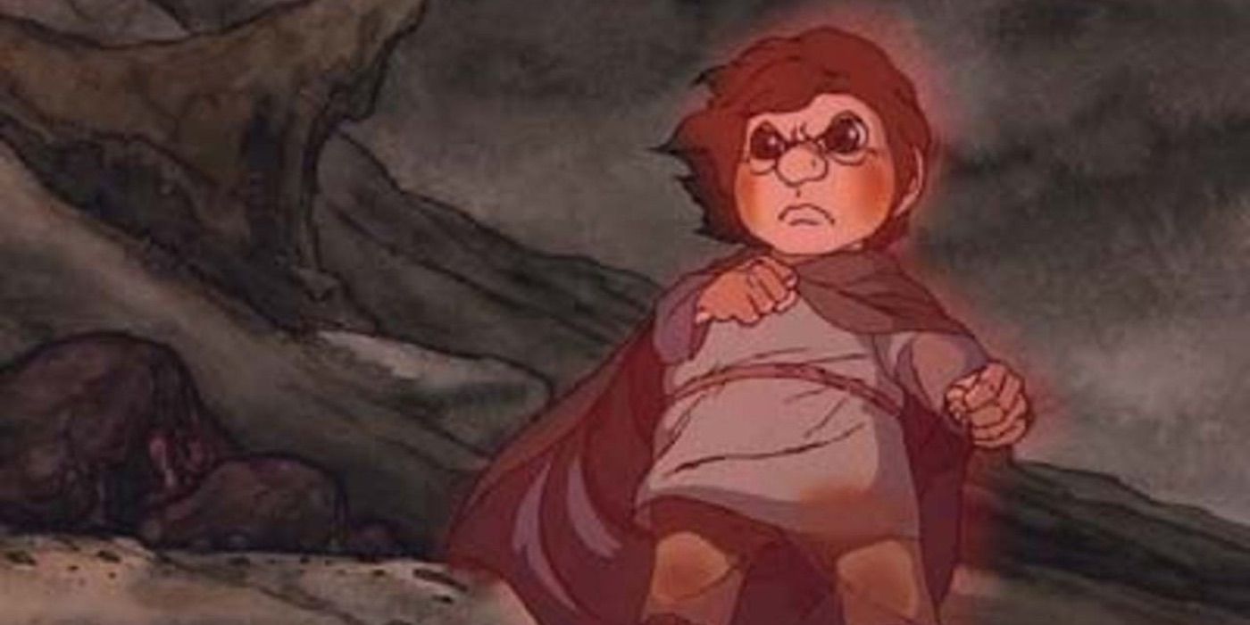 Frodo glows in The Return of the King 1980