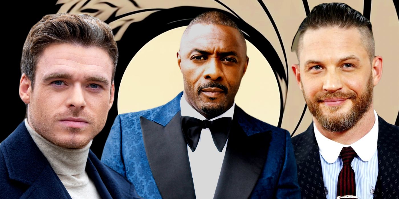 Richard Madden, Idris Elba, and Tom Hardy as James Bond.