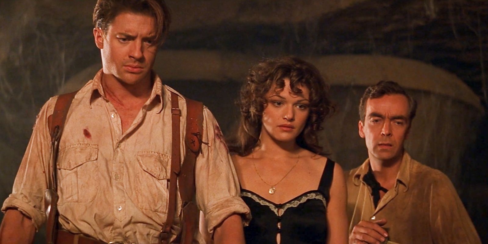Rick, Evelyn, and Jonathan in The Mummy