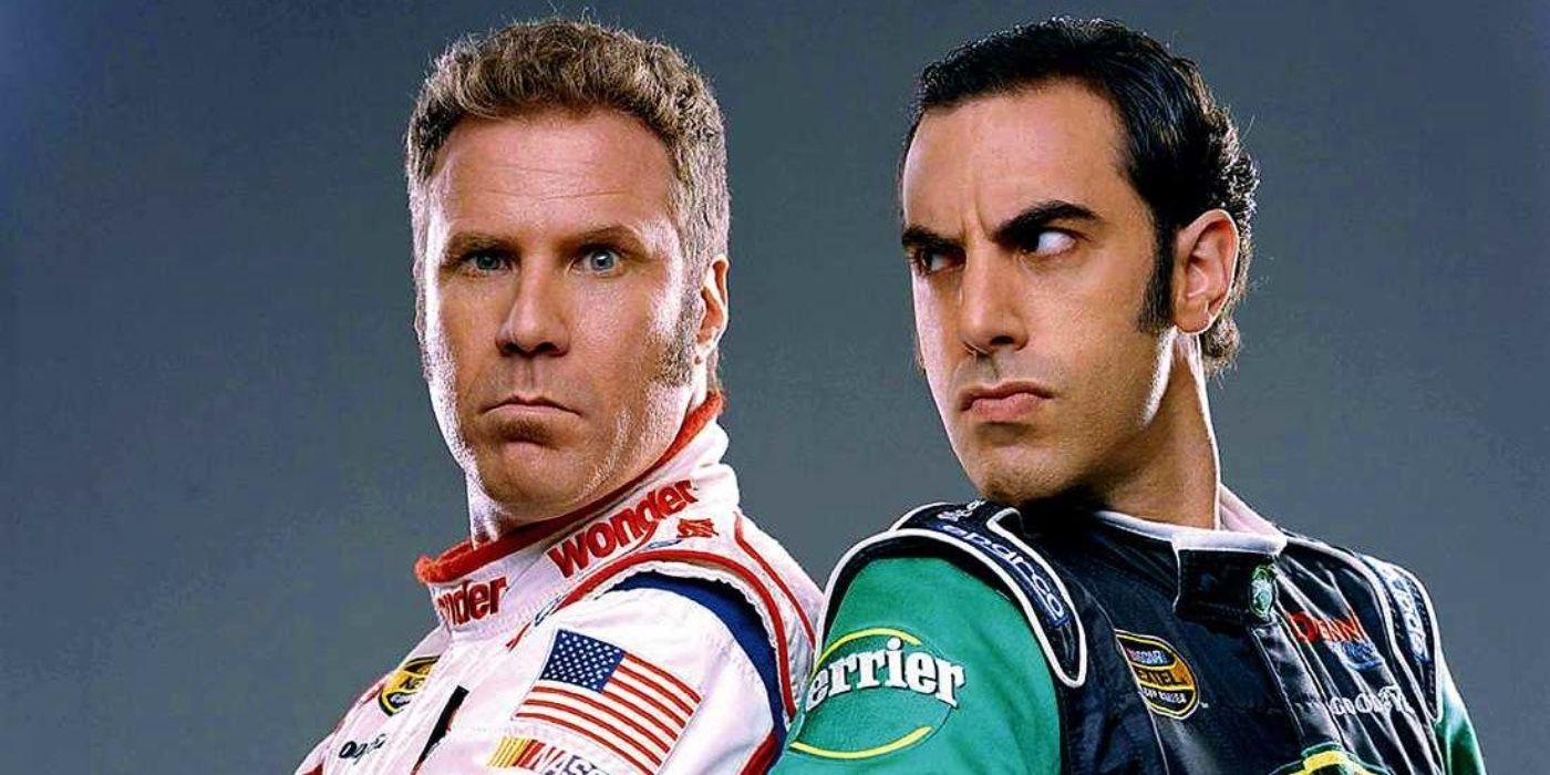 Ricky Bobby and Jean Girard back to back in Talladega Nights