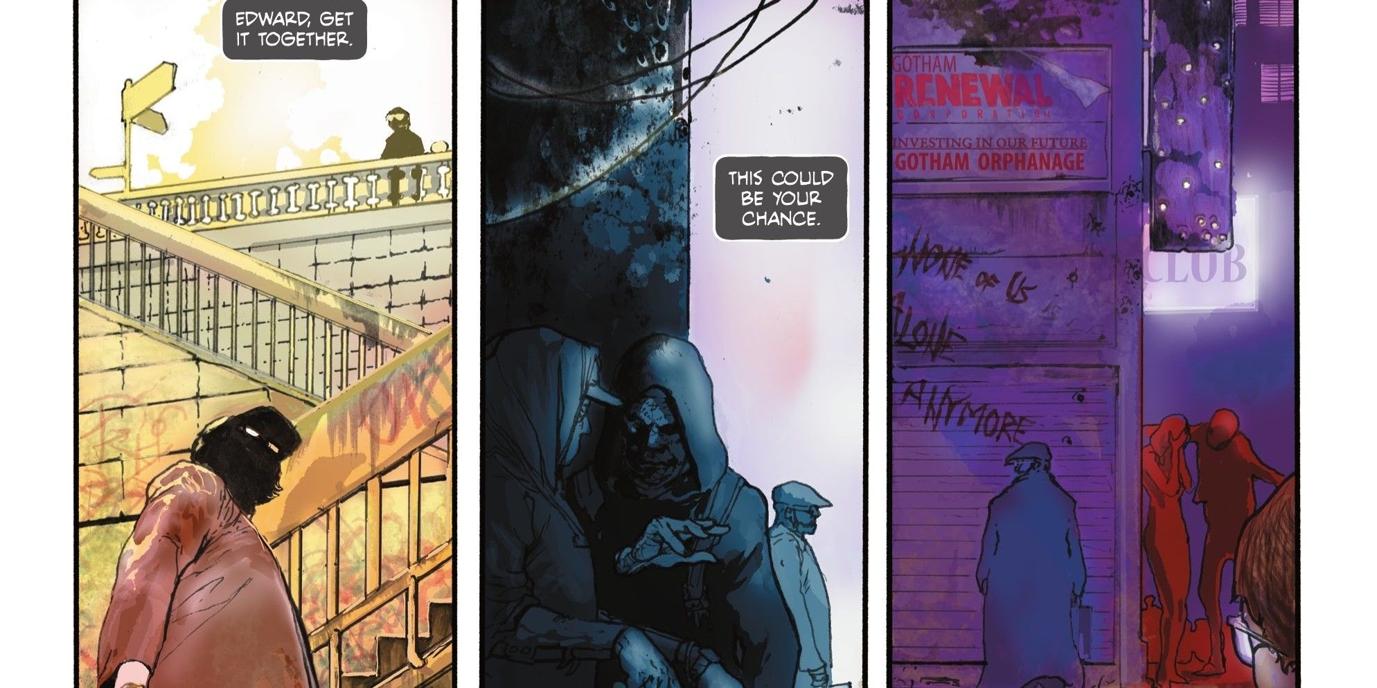 Riddler Year One seguindo a foto de seu chefe