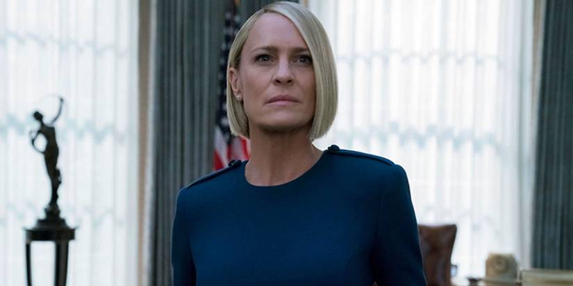 Robin Wright as Claire Underwood looking steely in House of Cards