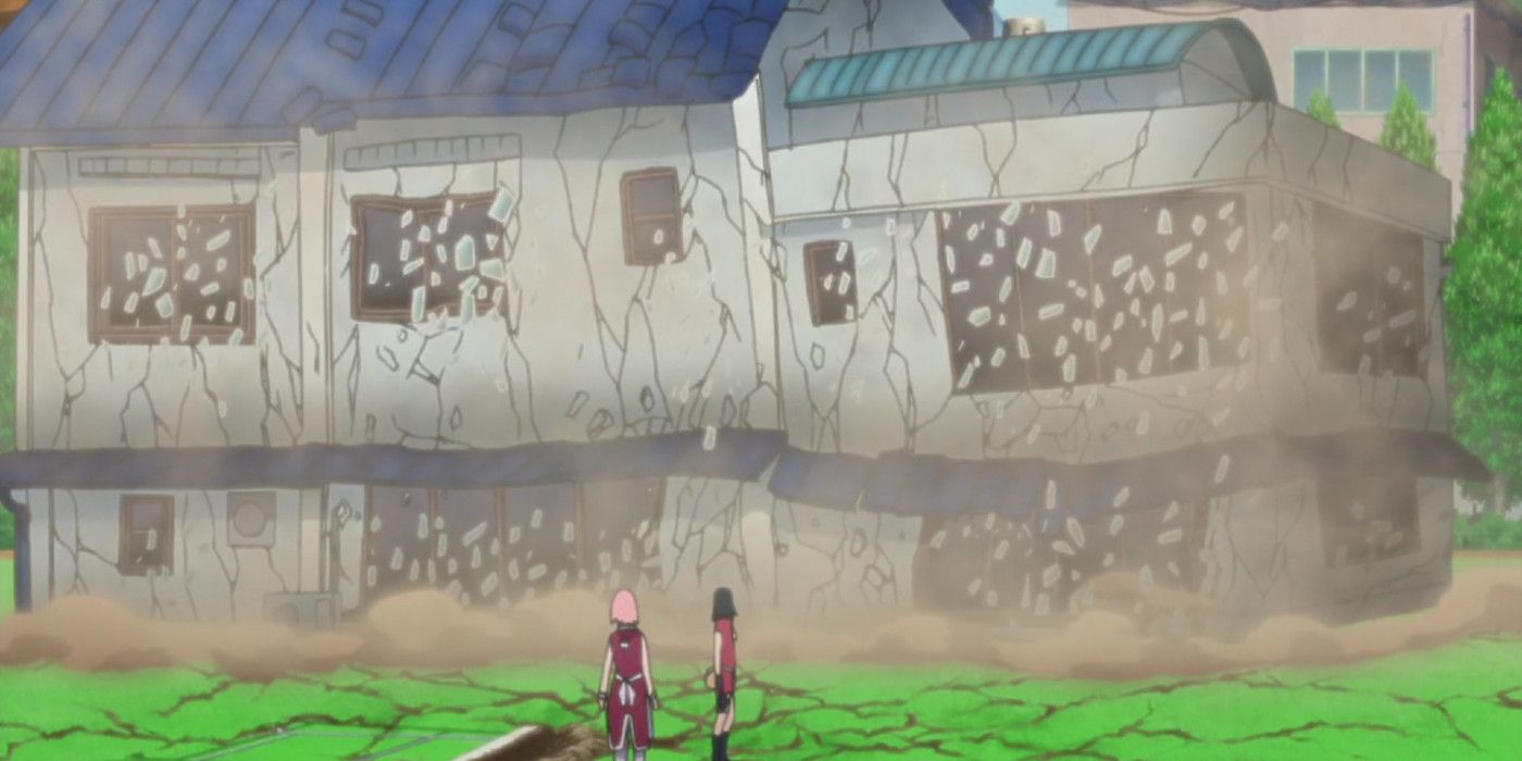 Sakura destroys her house