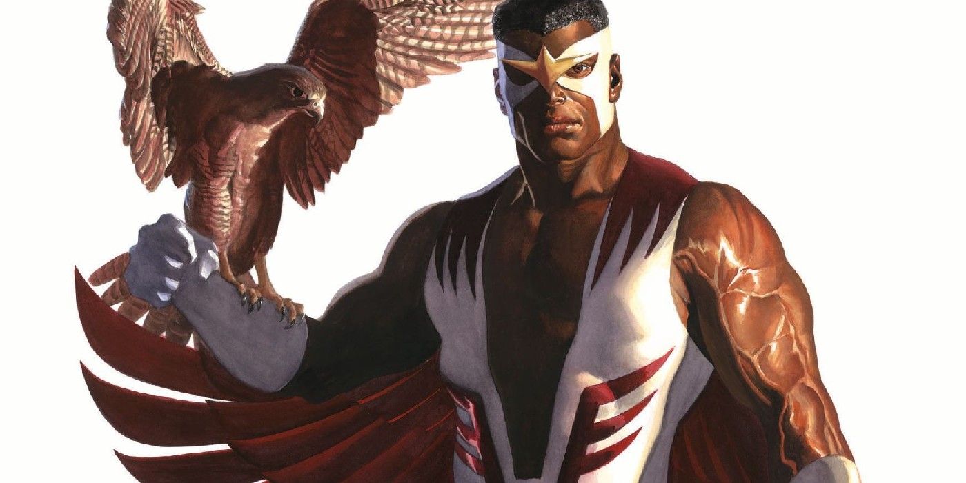 Sam Wilson as Falcon in Marvel Comics Alex Ross cover