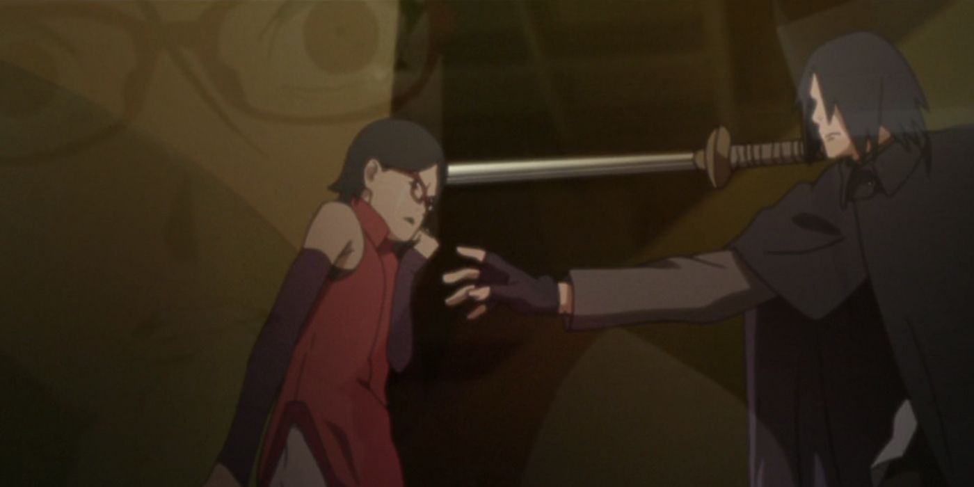 Sasuke attacks Sarada