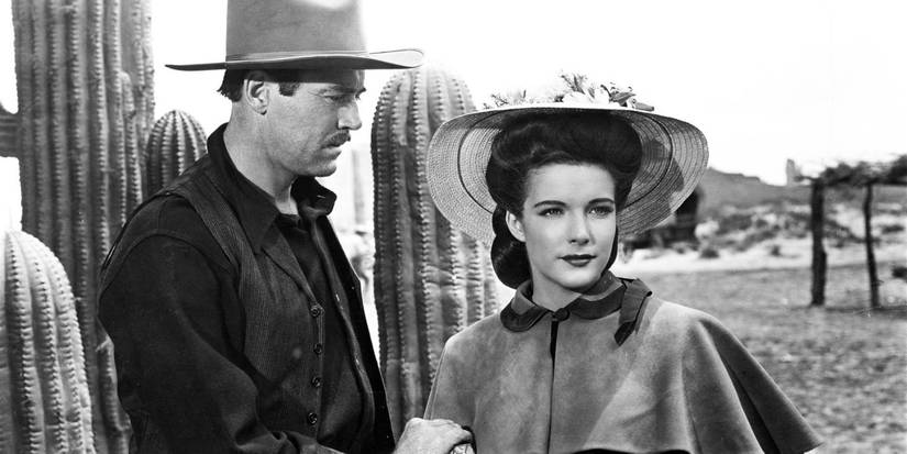 Henry Fonda as Wyatt Earp and Cathy Downs as Clementine Carter in My Darling Clementine