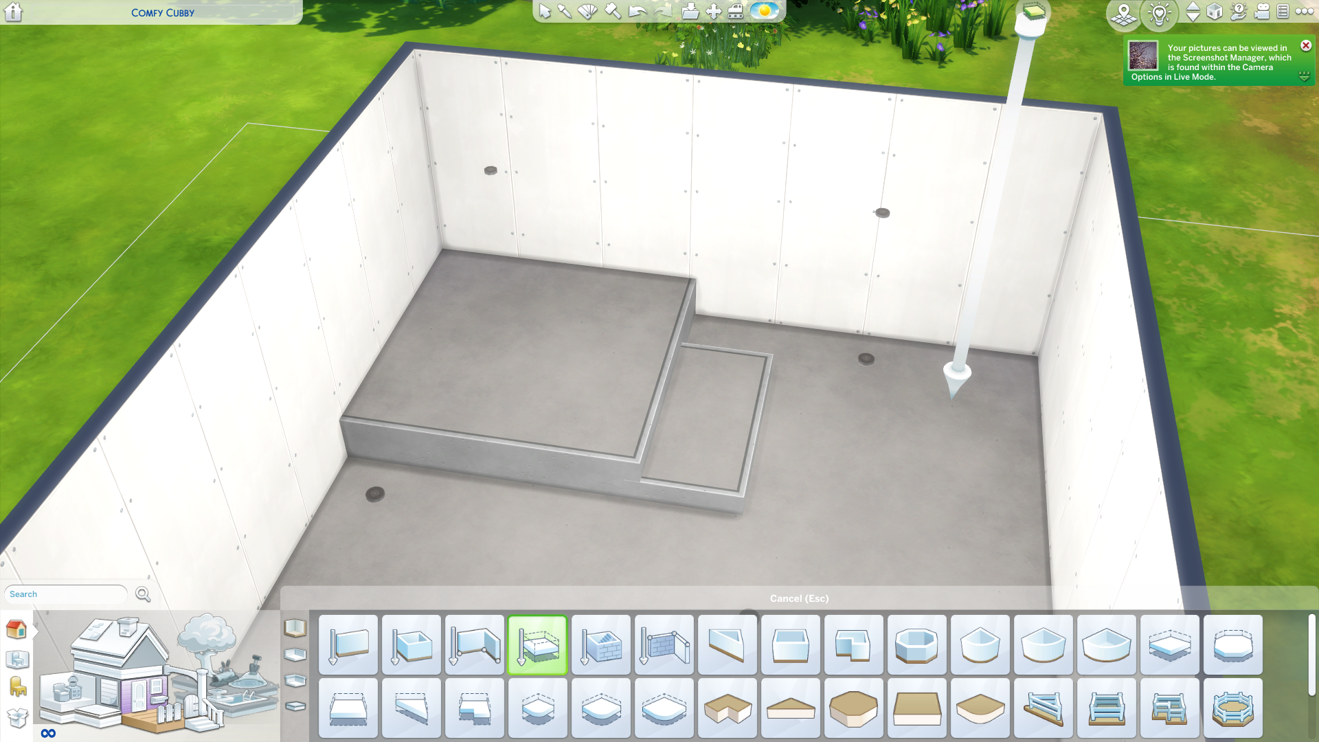 Different floor levels in Sims 4