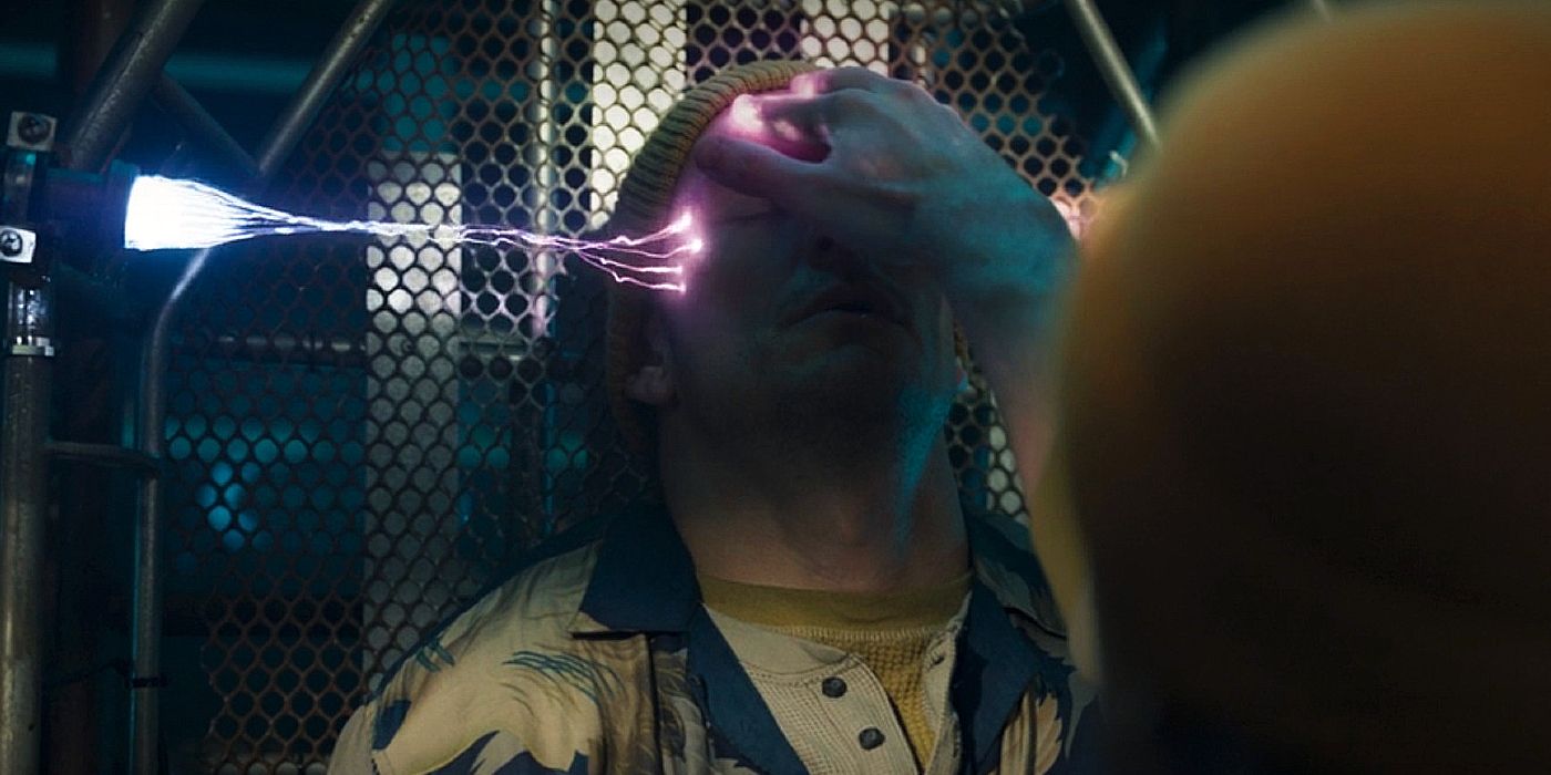 Um dispositivo de sondagem mental Skrull da invasão secreta