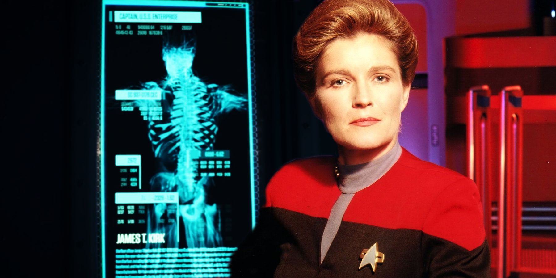 Kirk&rsquo;s body at Daystrom and Captain Janeway in Star Trek: Voyager