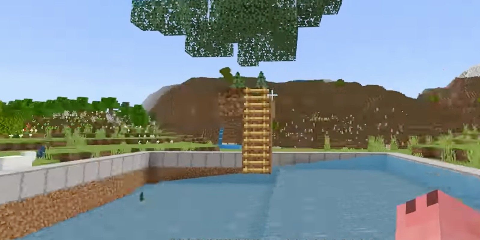Granja de árboles simple en Minecraft