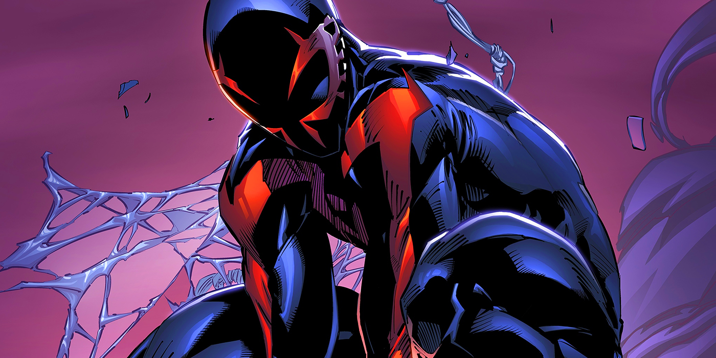 spider-man 2099 with web wings in marvel comics
