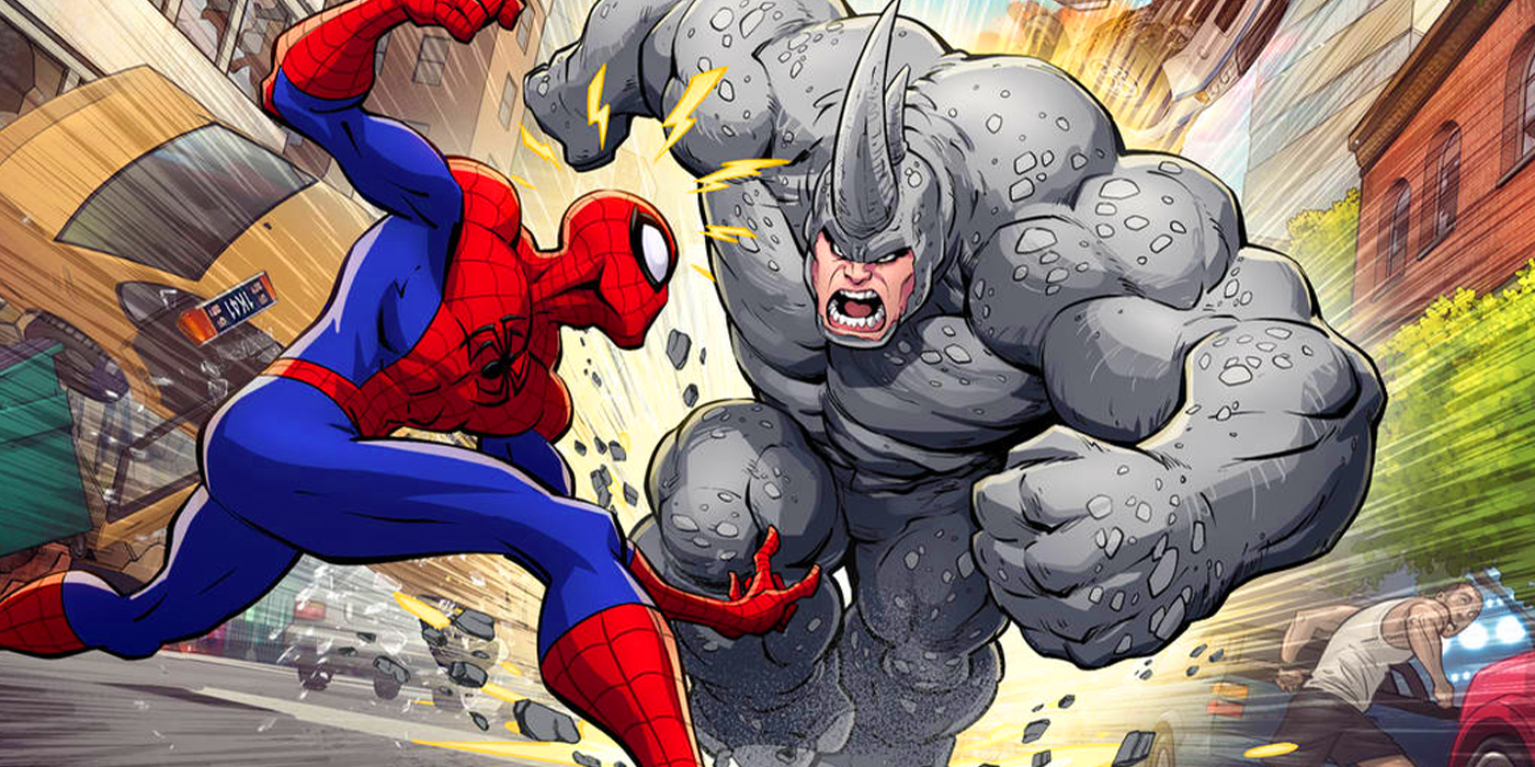 spider-man and rhino in marvel comics