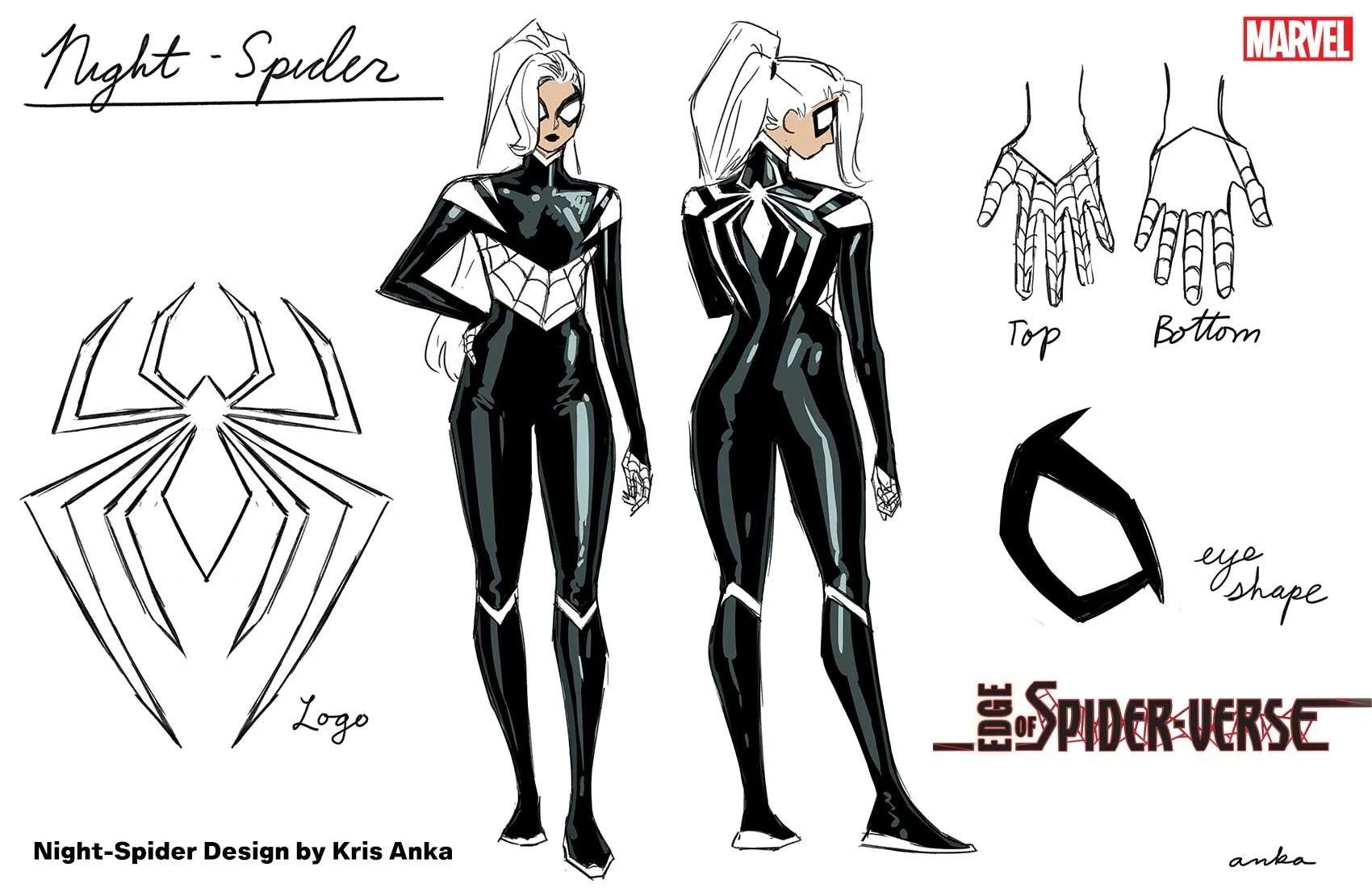 spider-man edge of spider-verse black cat night-spider