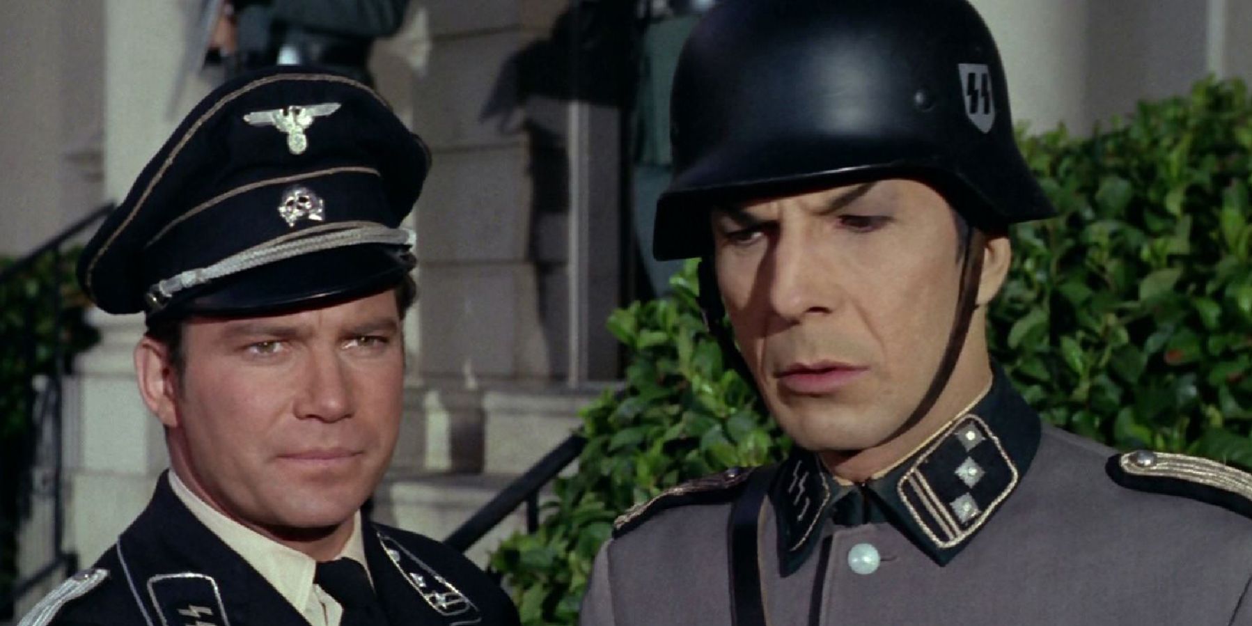 William Shatner and Leonard Nimoy as Kirk and Spock in Star Trek: TOS