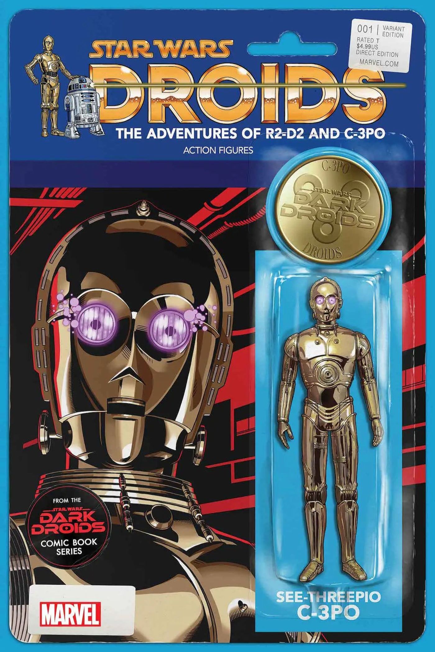 Star Wars' corrupts C-3PO on variant cover.