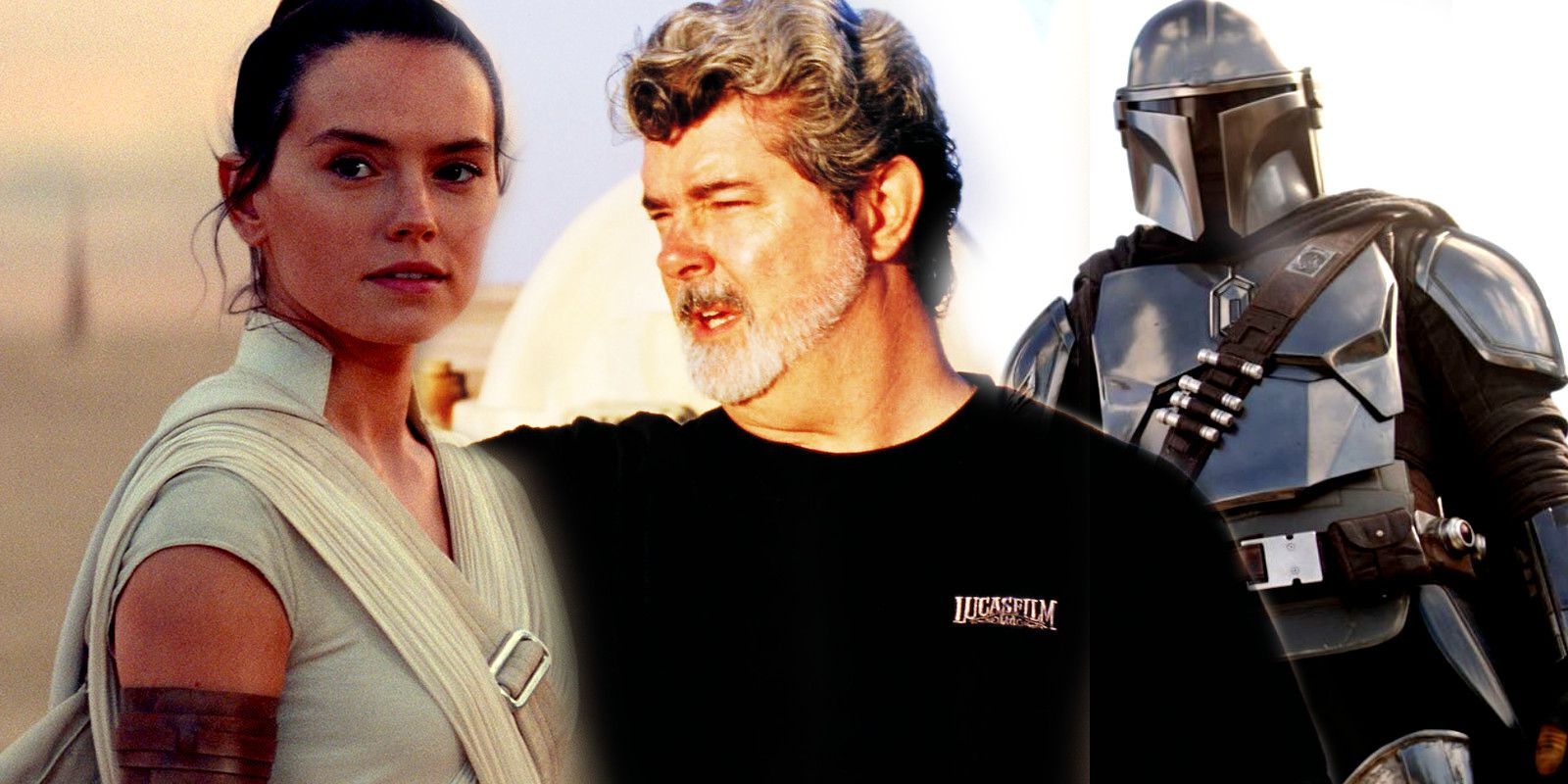 Star Wars movies Rey Mandalorian George Lucas 