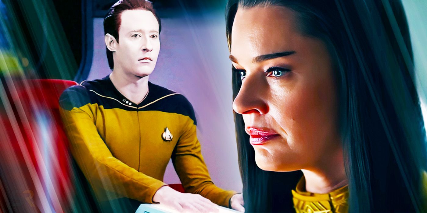 Data and Una Chin-Riley from Star Trek: TNG and SNW.