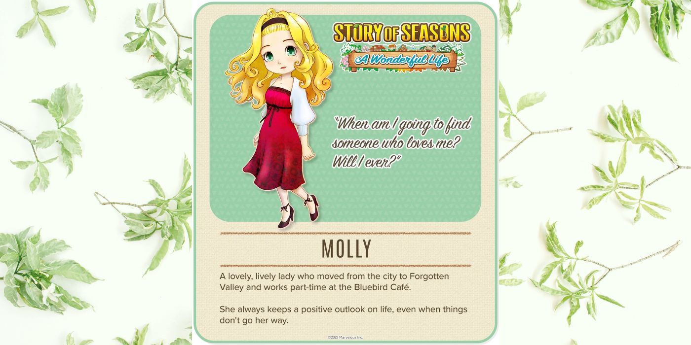 Story of Seasons Wonderful Life Molly