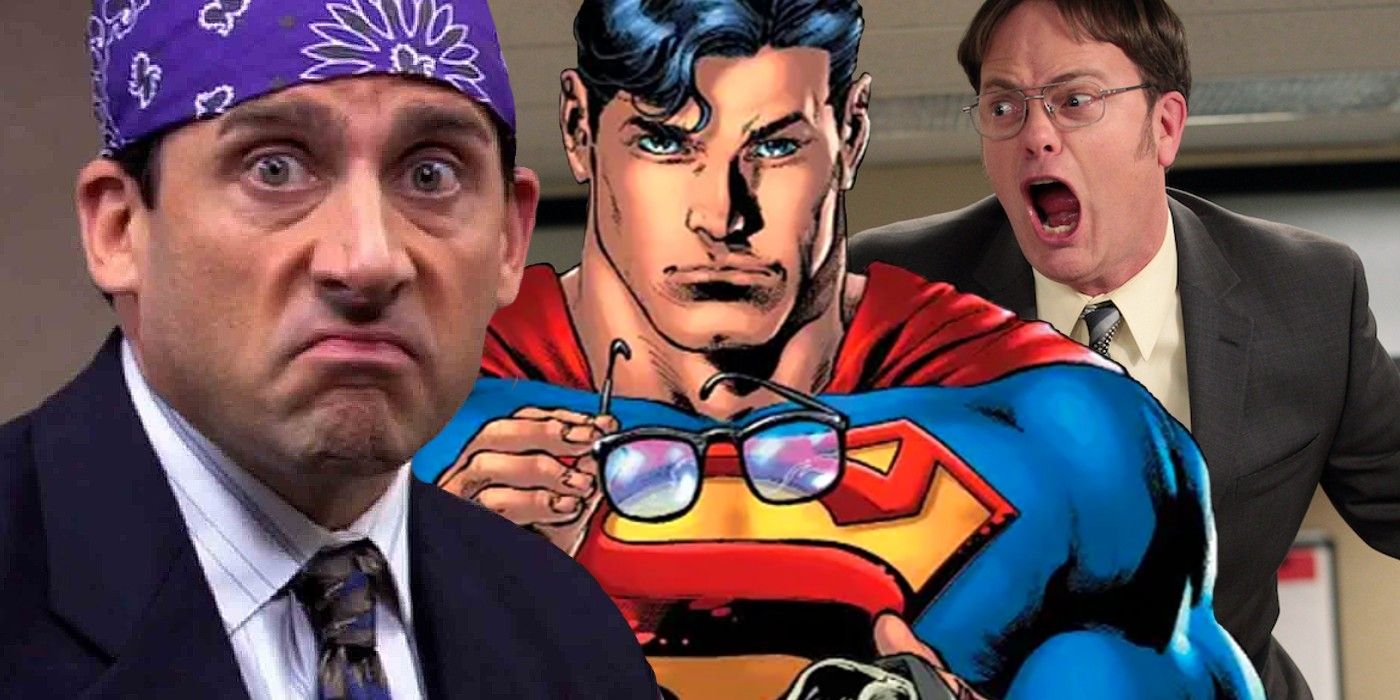 superman in the office michael scott dwight