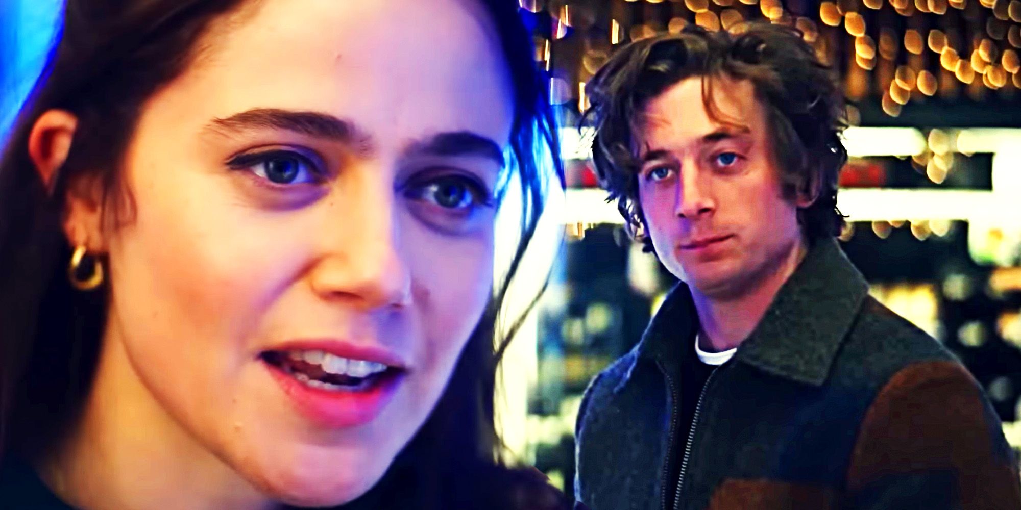 Molly Gordon as Claire and Jeremy Allen White as Carmy in The Bear season 2