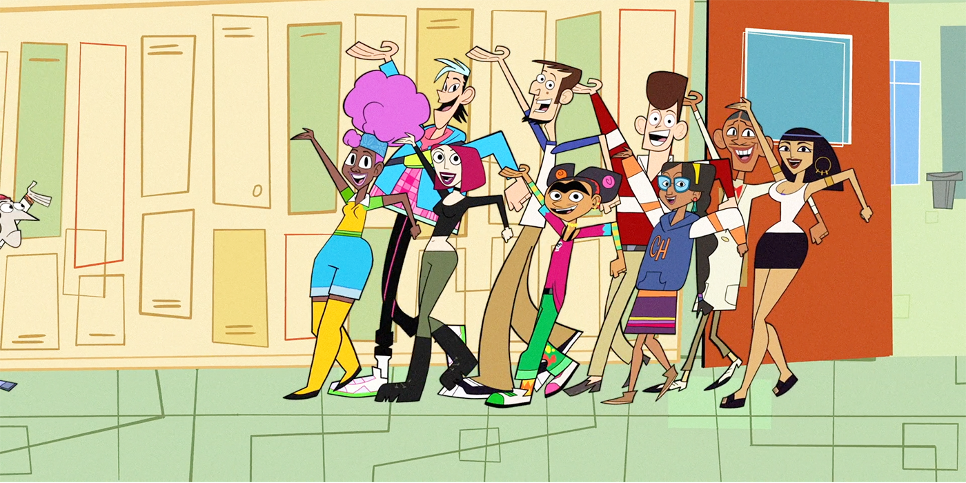 The cast of Clone High in episode 5