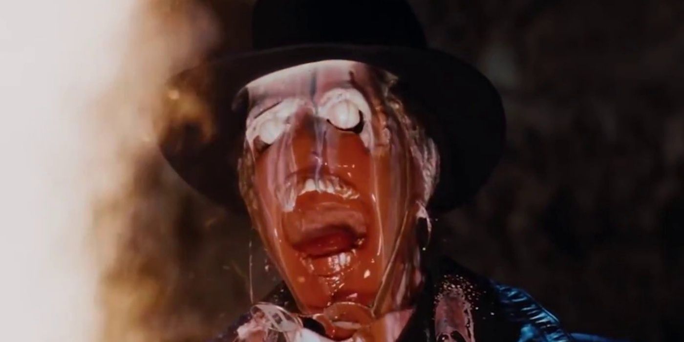 The Indiana Jones face melt scene