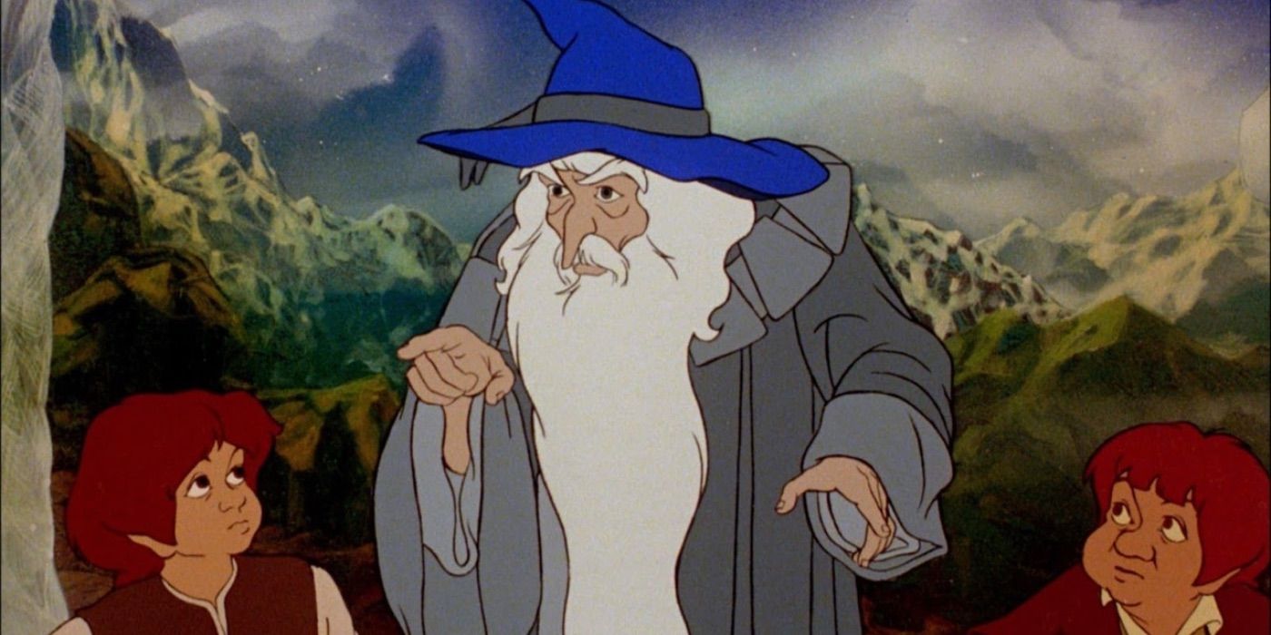 Gandalf scolds the Hobbits in The Lord of the Rings 1978