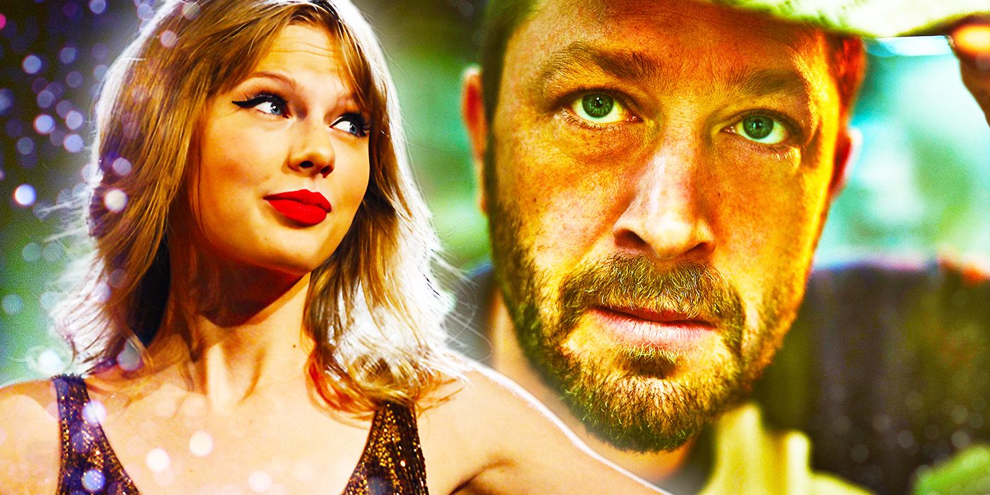 Taylor Swift and Ebon Moss-Bachrach as Richie in The Bear