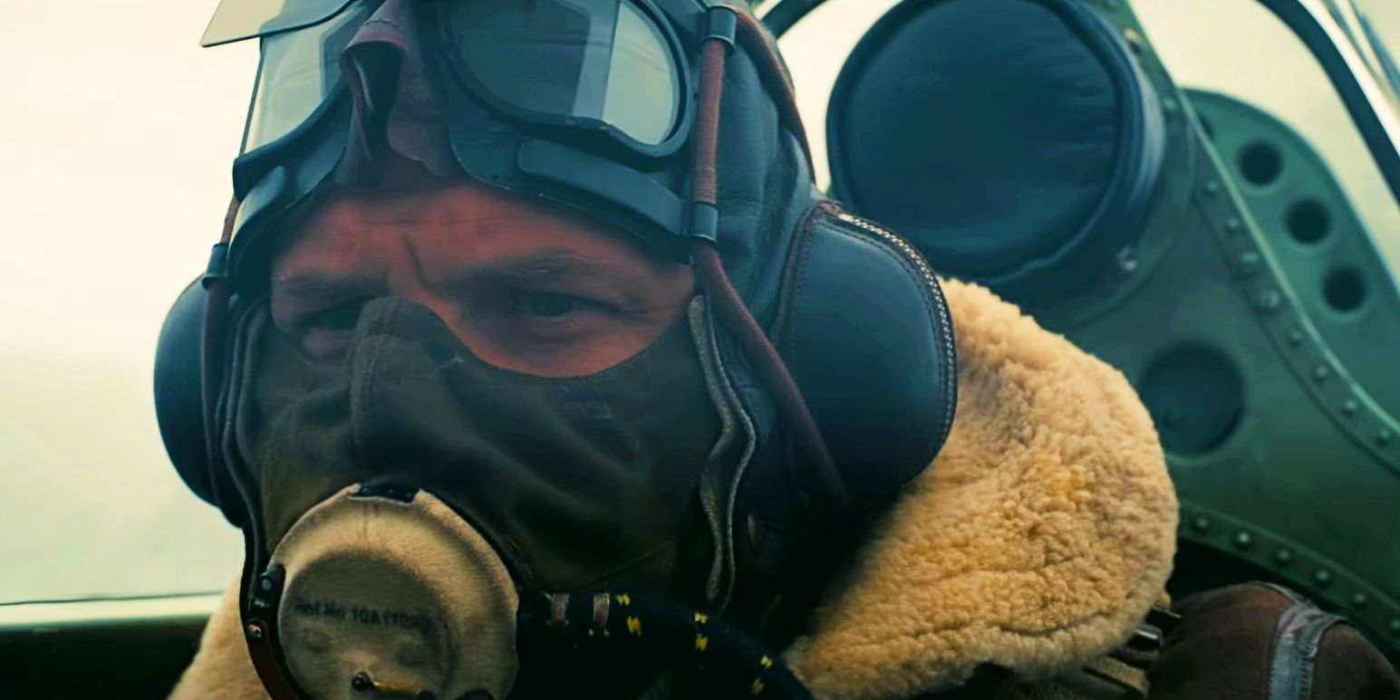 Tom Hardy as a pilot in Dunkirk
