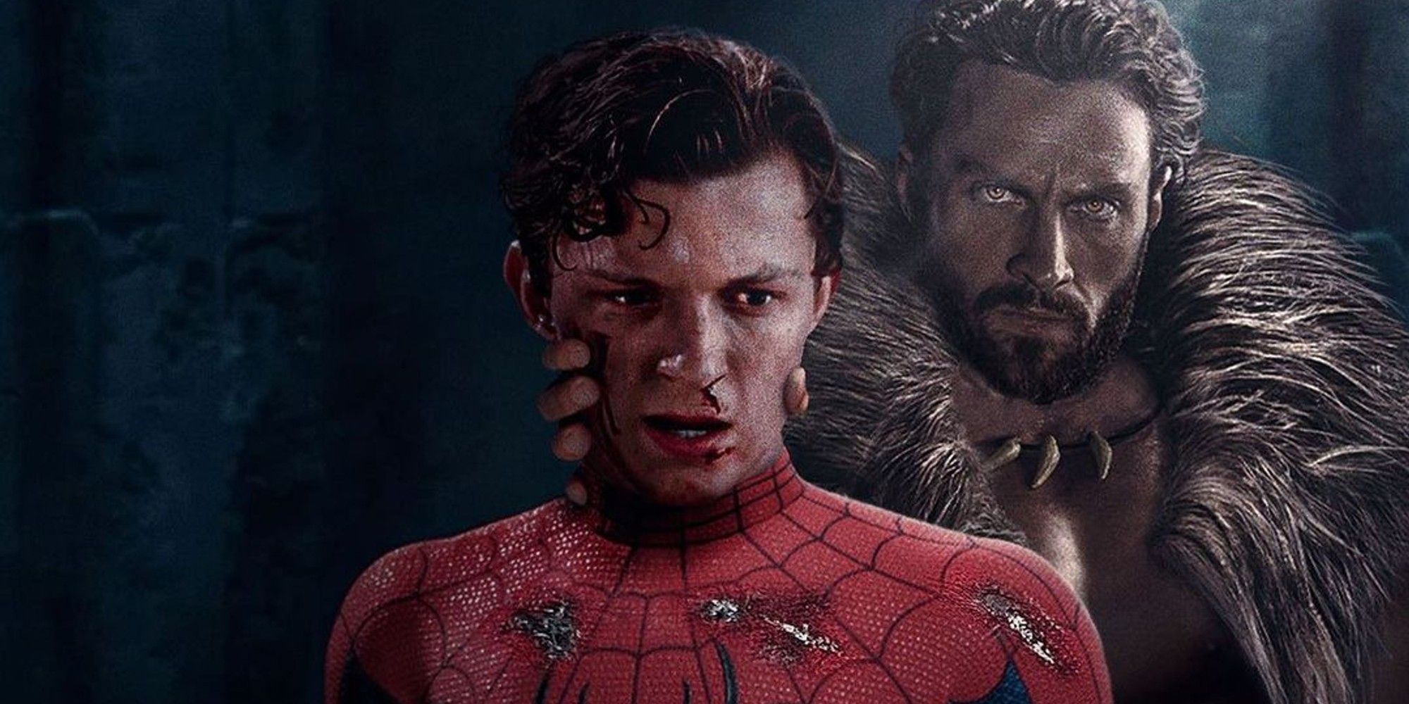 Tom Holland’s Spider-Man Falls Into Kraven The Hunter’s Clutches In Marvel Crossover Fan Poster