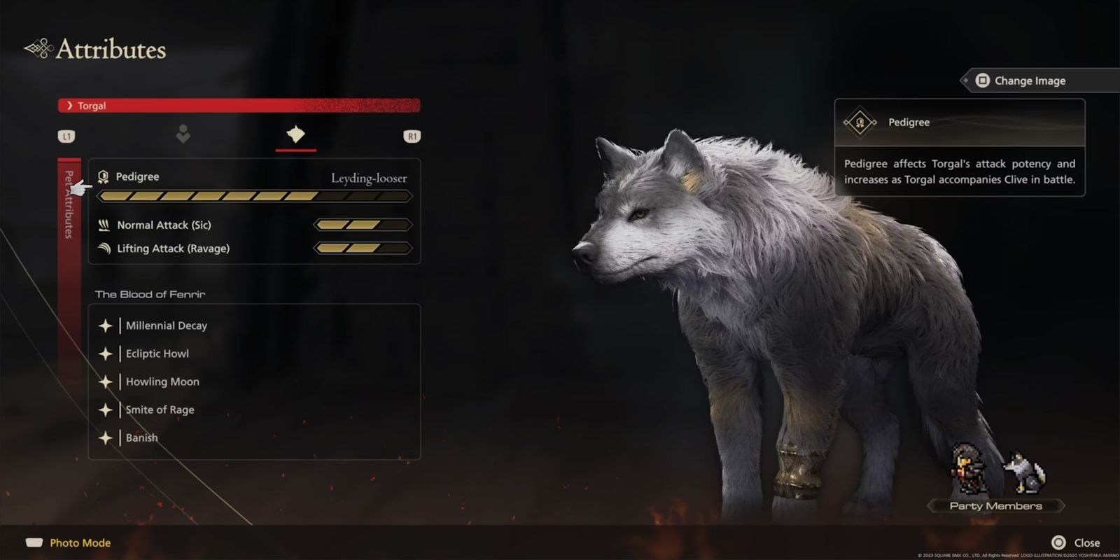 Torgal Pedigree Stats After Fenrir Transformation