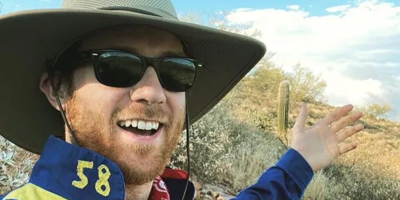 Christian Allgood Before the 90 Days 90 day fiance wearing hat outside