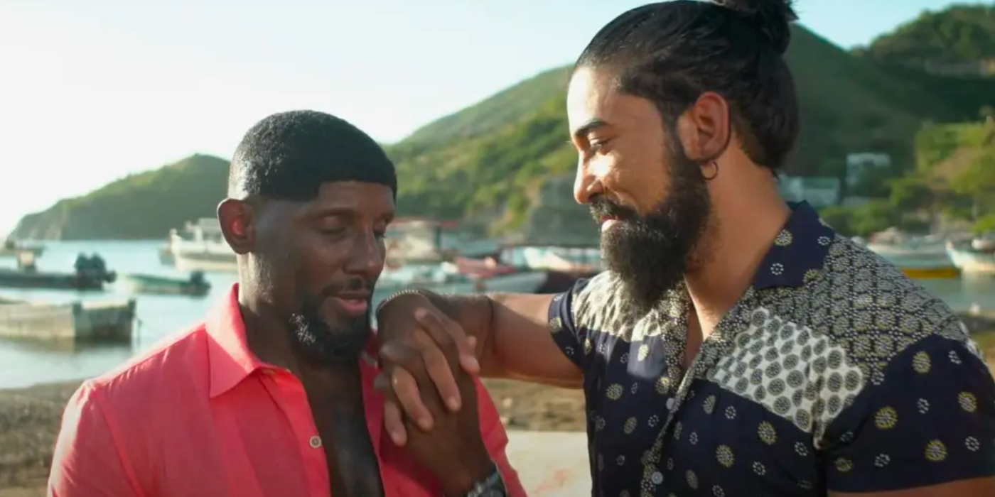 Valentine and Carlos on 90 Day Fiance: Love In Paradise, hands intertwined