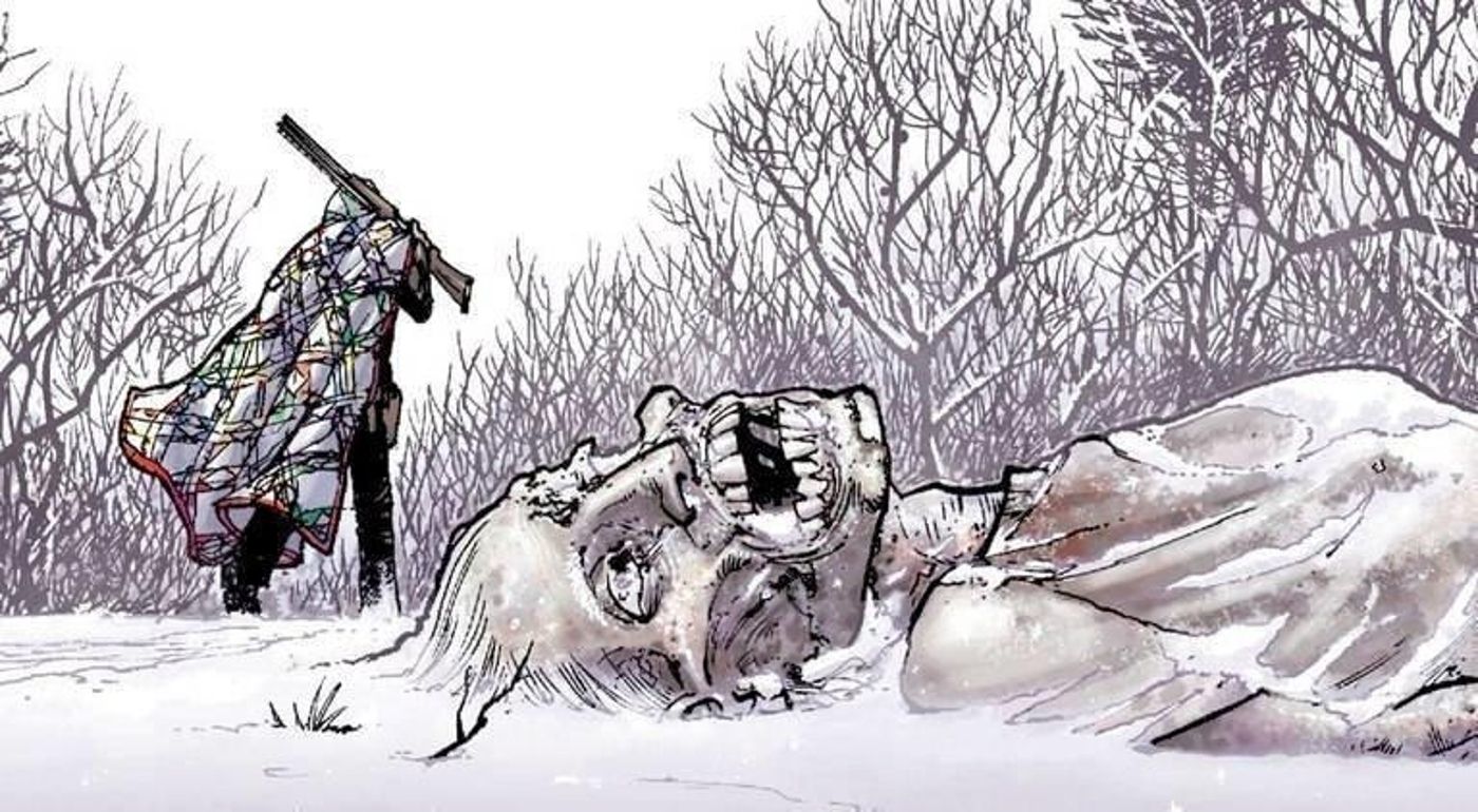 Walkers in the Winter