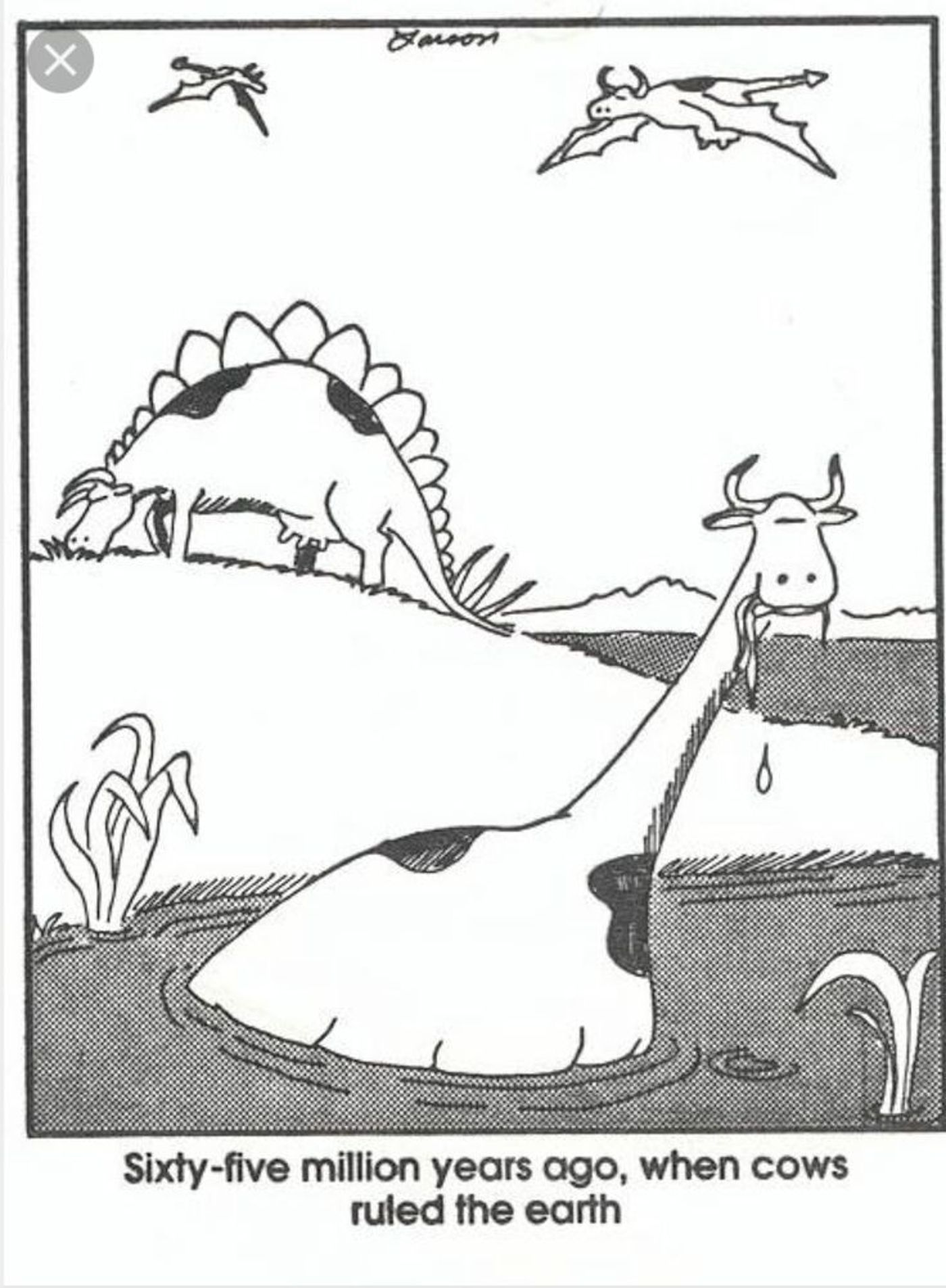 When Cows Ruled the Earth Far Side