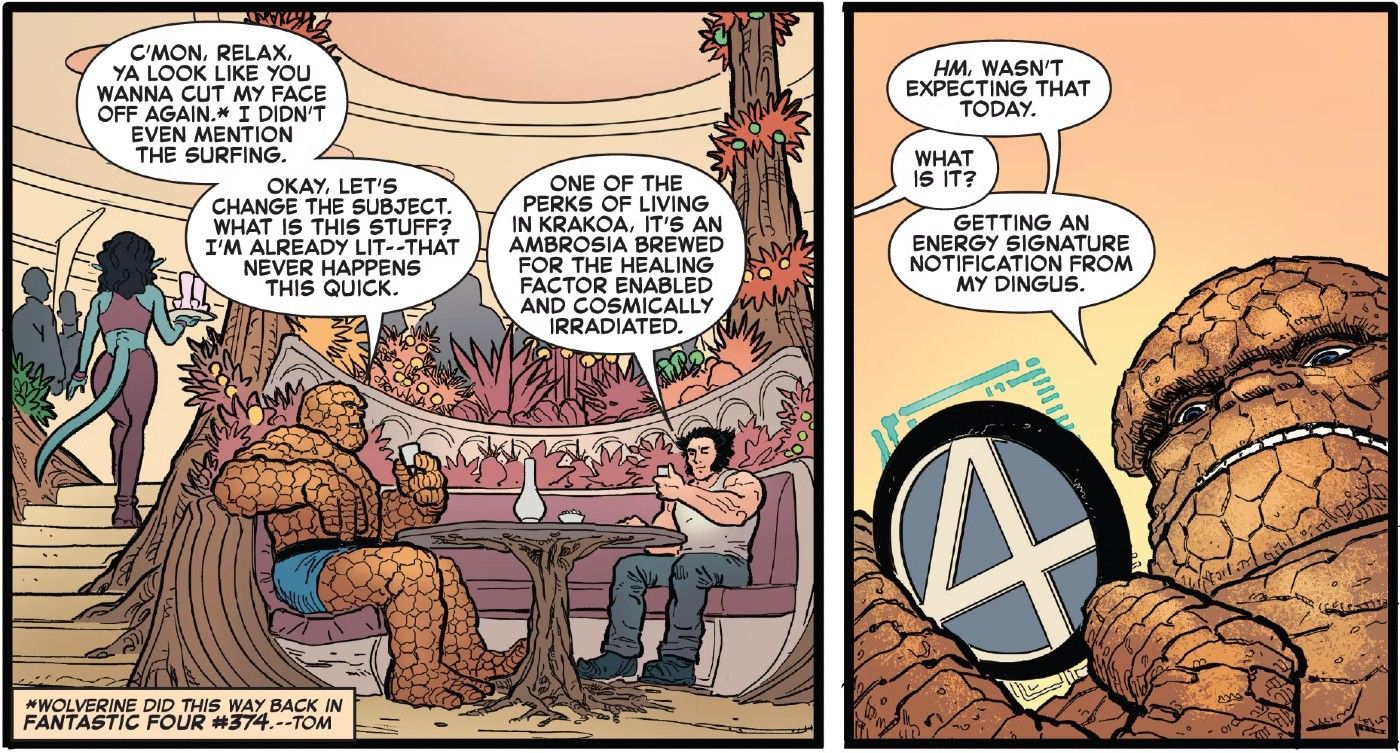 Wolverine e coisa bebem