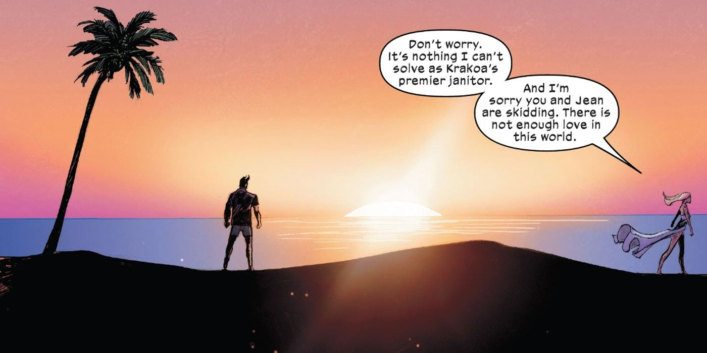 X-Men #23 Scott and Emma Sunset