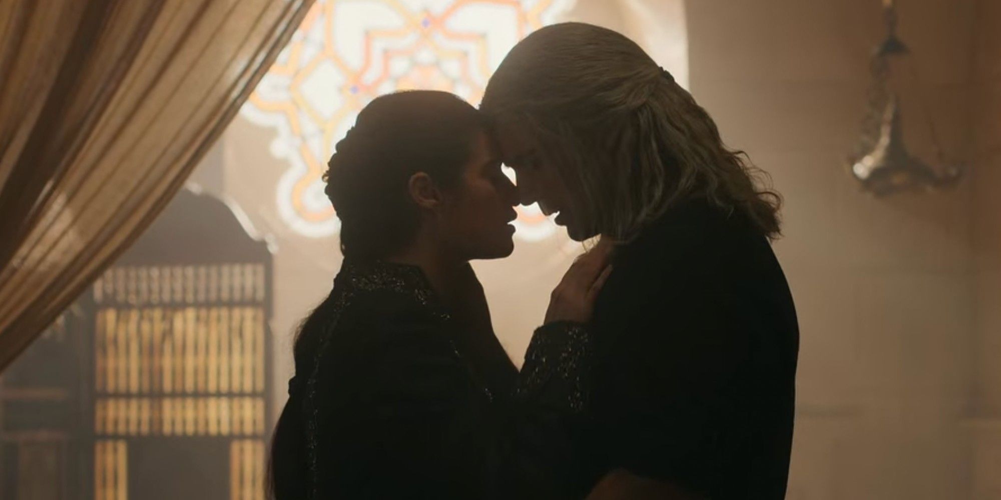 Yennifer and Geralt in The Witcher on Netflixx