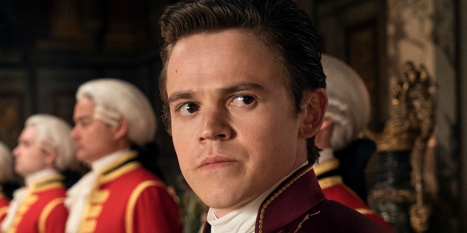 Sam Clemmett as Young Brimsley in Queen Charlotte