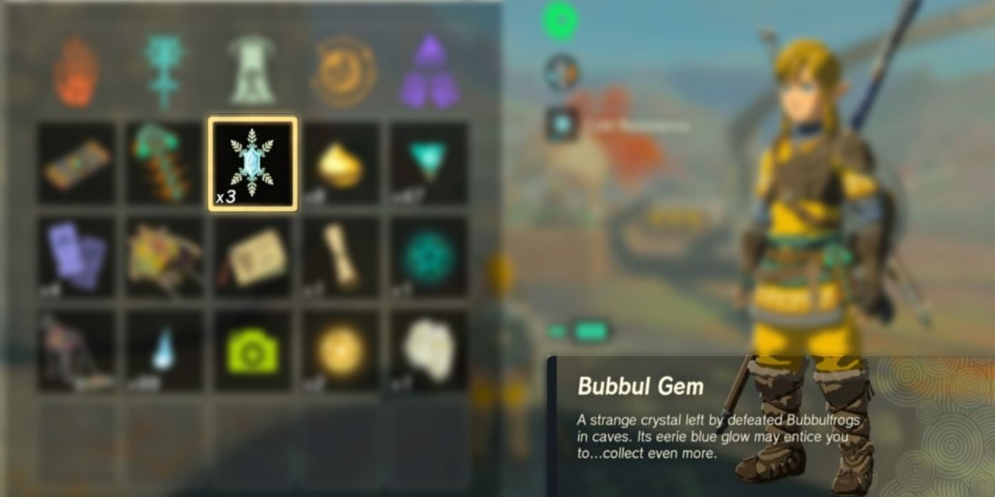 Zelda Tears of the Kingdom Bubbul Gem