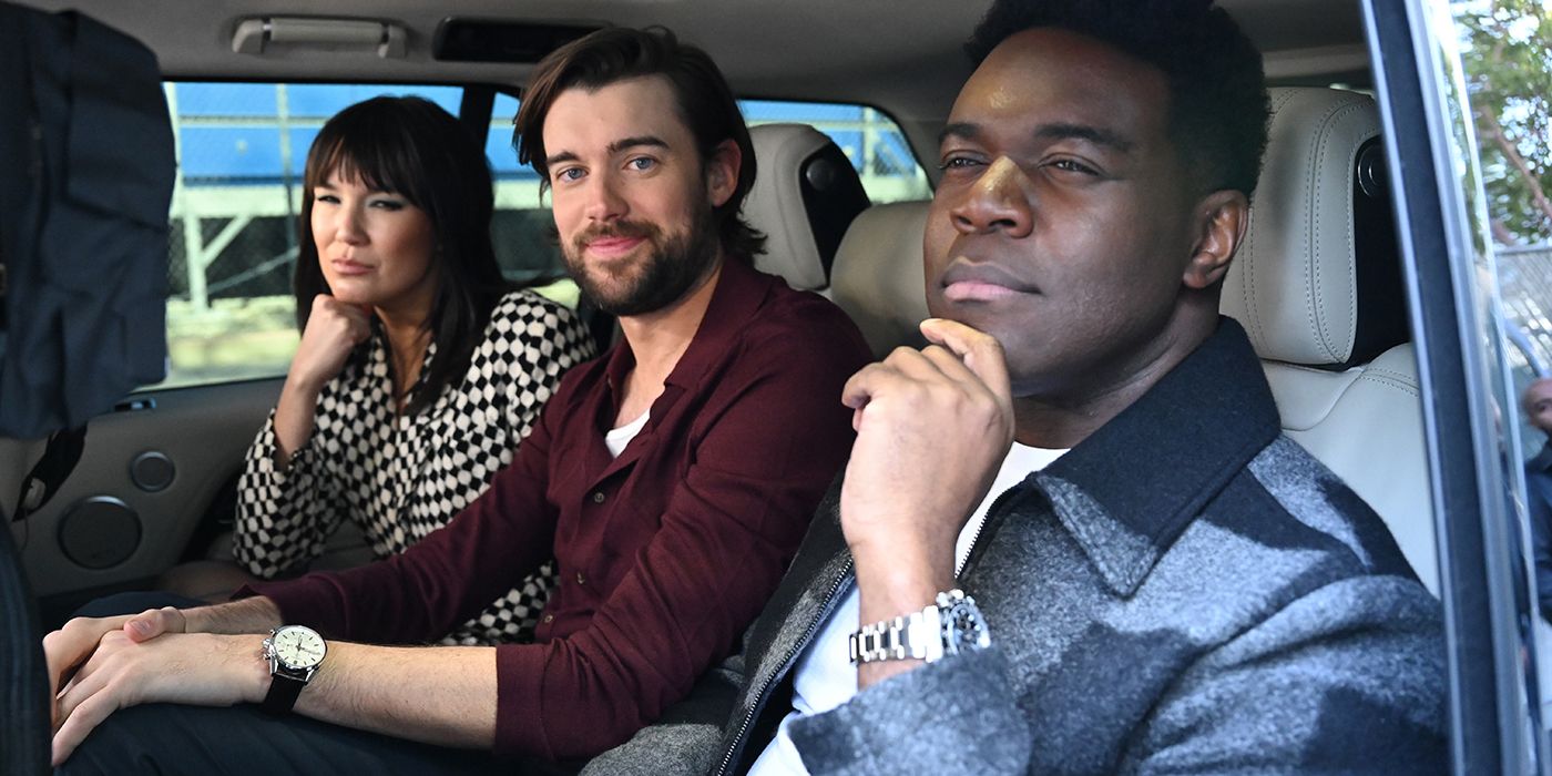 Zoë Chao, Jack Whitehall and Sam Richardson in Carpool Karaoke