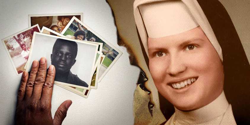 A blended image features photos from the Netflix documentaries Strong Island and The Keepers