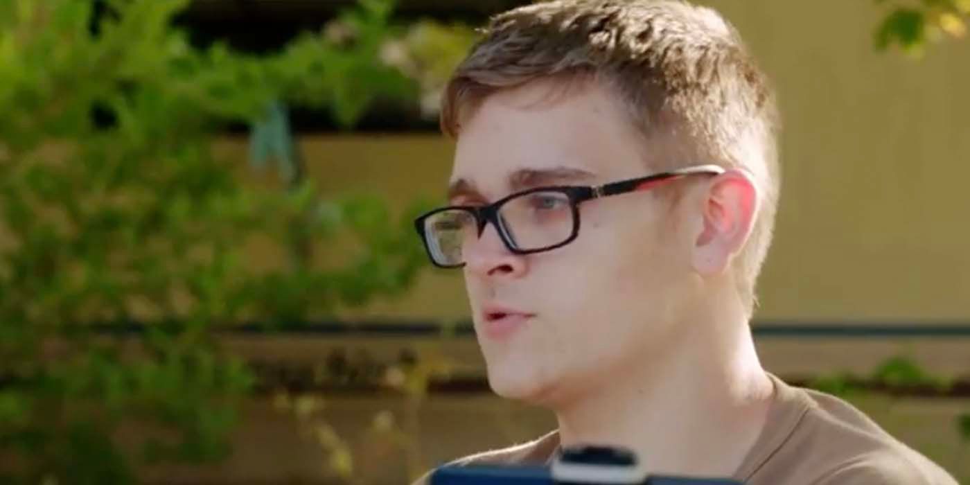 Brandan DeNuccio 90 Day Fiancé: The Other Way season 5 side profile wearing brown shirt