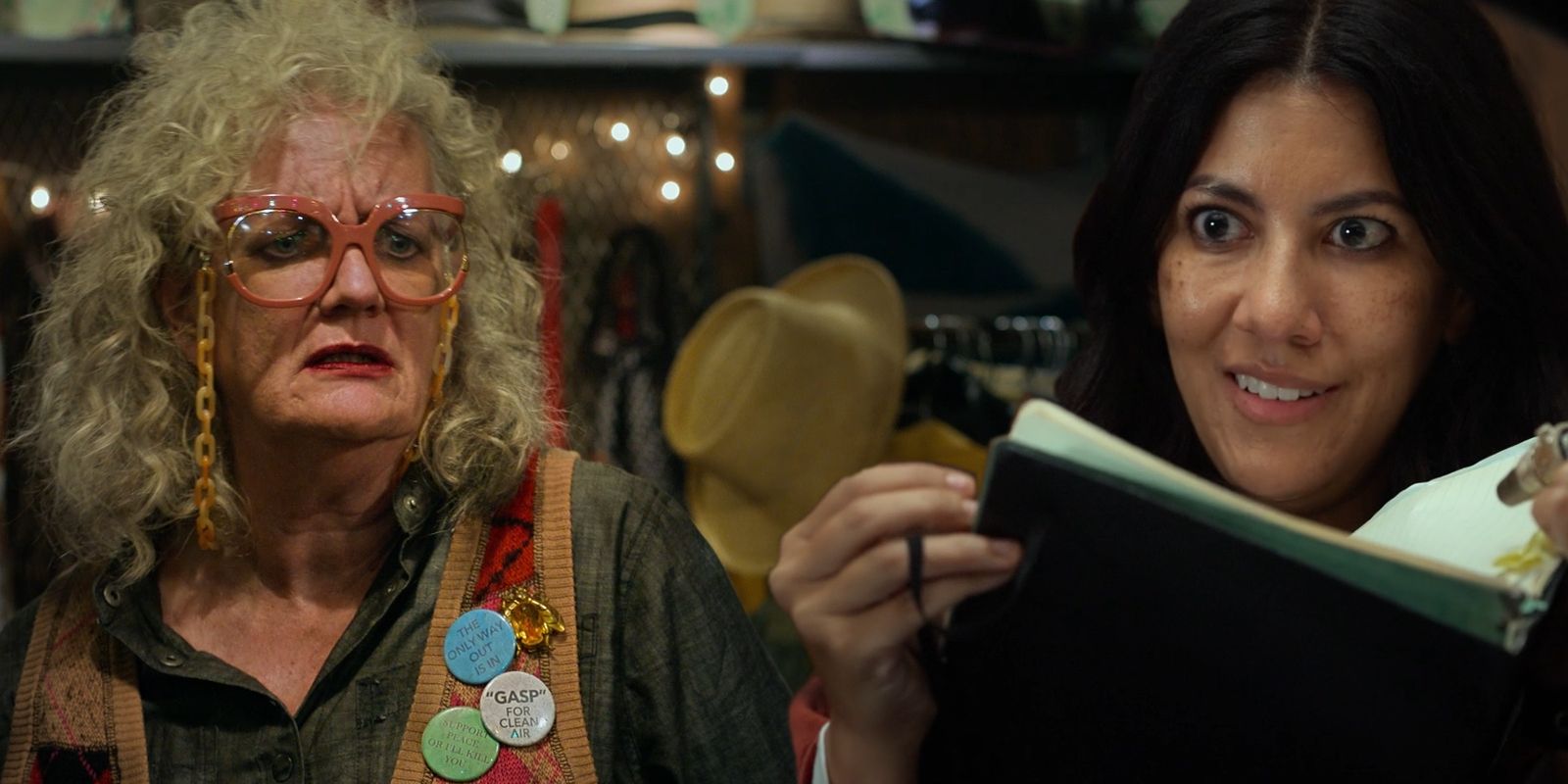 Granny Dread looks at Quiet who&rsquo;s looking at the &ldquo;drive through&rdquo; position in the Granny Sutra.