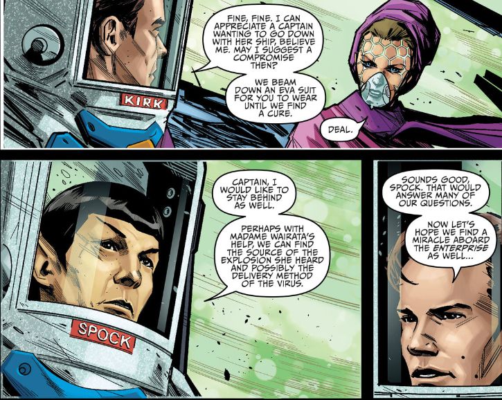 Spock, Kirk, and Centurion from Star Trek Year 5 #18