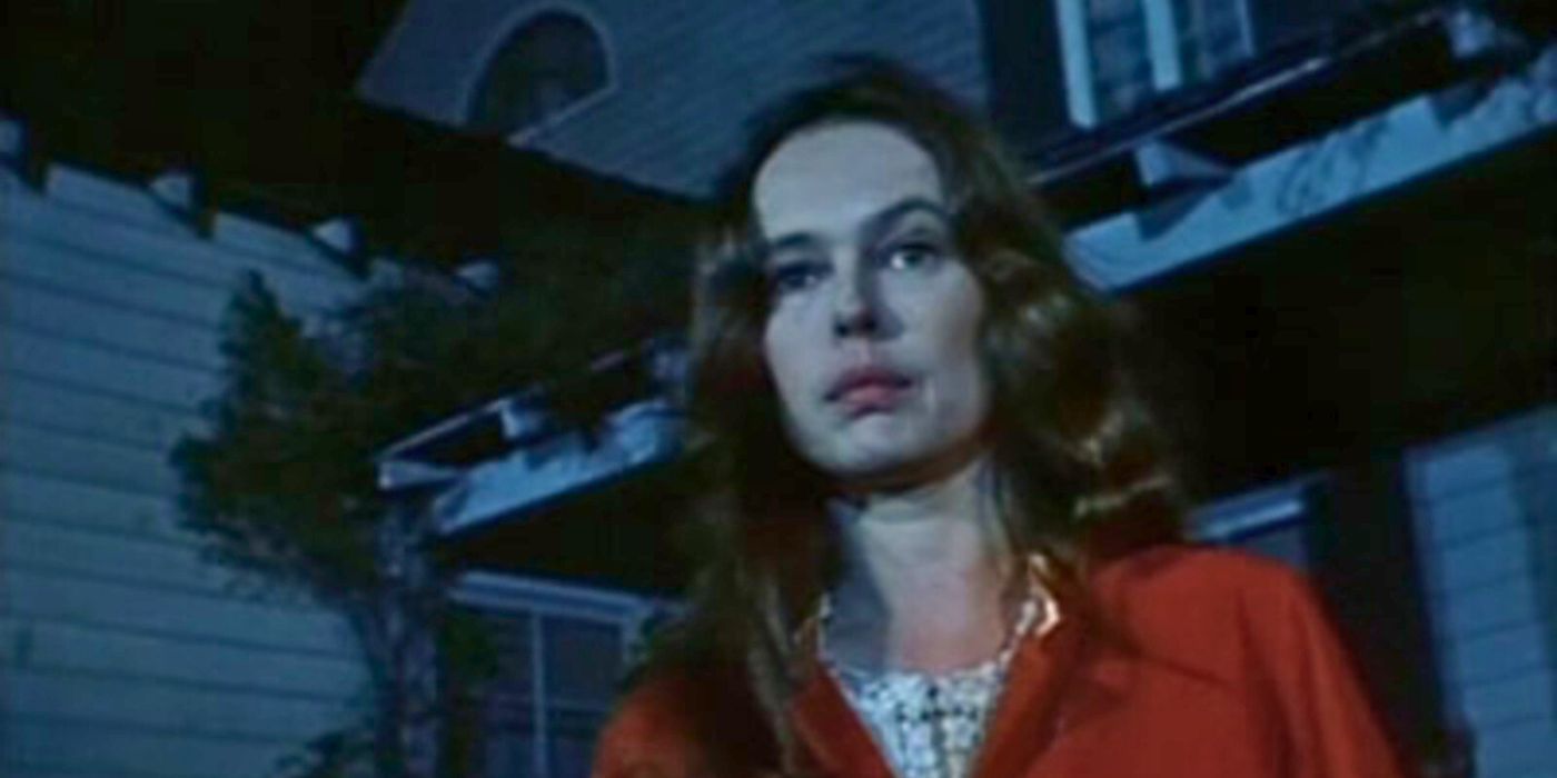 A woman looking sideways in Something Evil